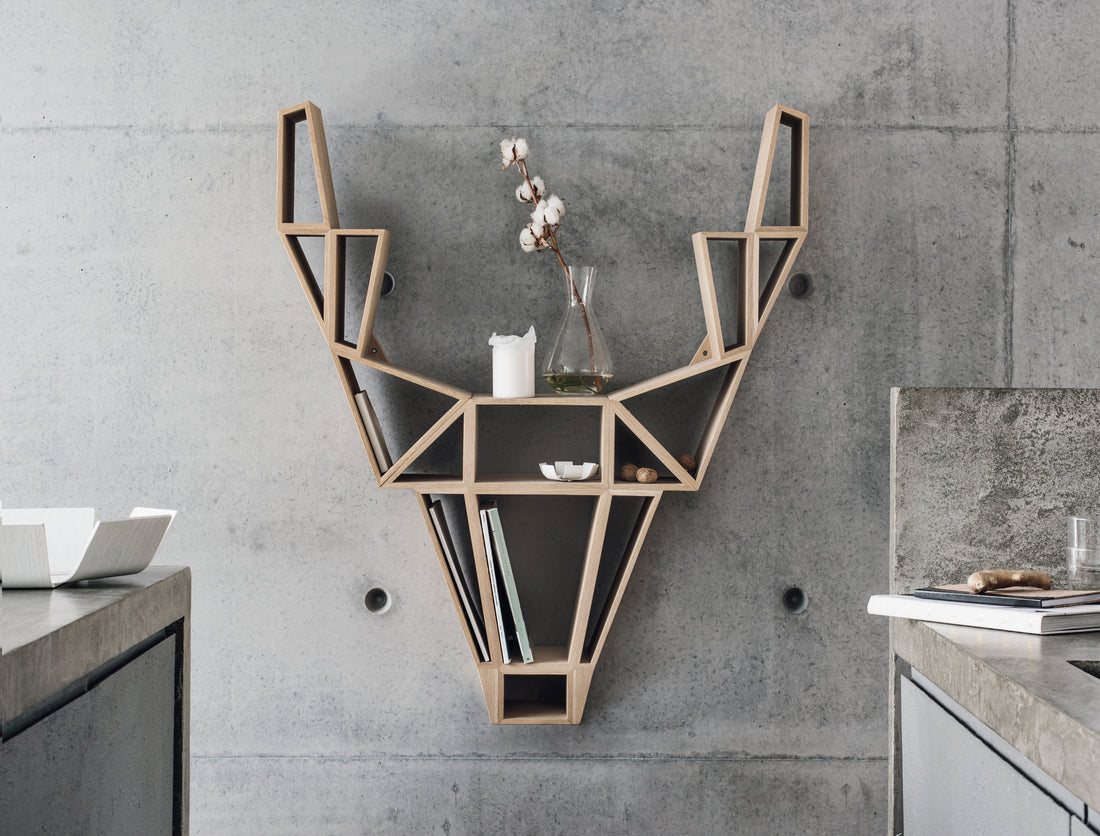 Wall installation guide for shelves